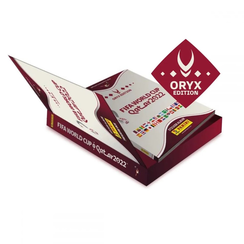 Edição especial Oryx comercializada na Suíça — Foto: Reprodução/Panini