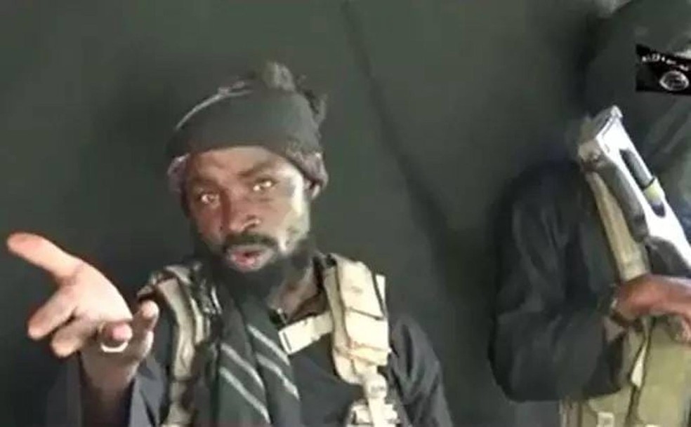 LÃ­der do grupo extremista Boko Haram, Abubakar Shekau (Foto: ReproduÃ§Ã£o)