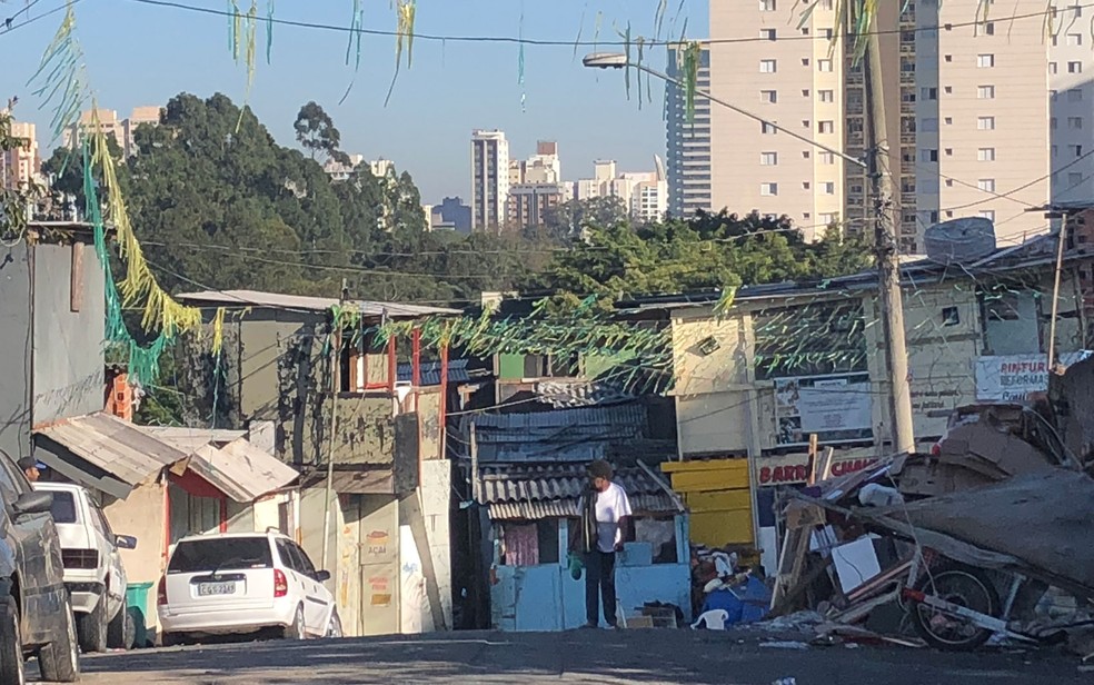 Comunidade da Favela do Piolho, Zona Sul de São Paulo (Foto: Kleber Tomaz/G1)