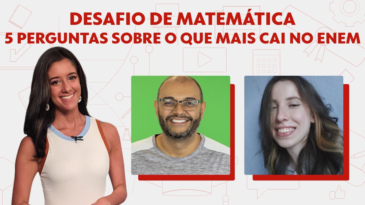 Enem: o que mais cai em matemática? Professor resolve 5 questões; veja VÍDEO