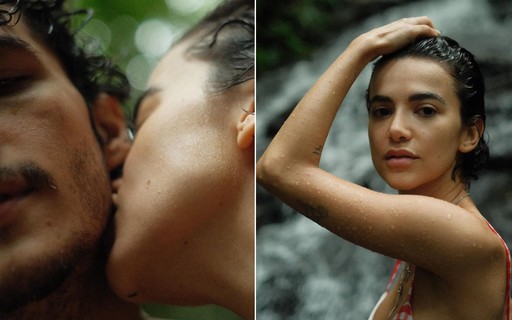 Manu Gavassi troca chamego com namorado em cachoeira: "Amor da vida"