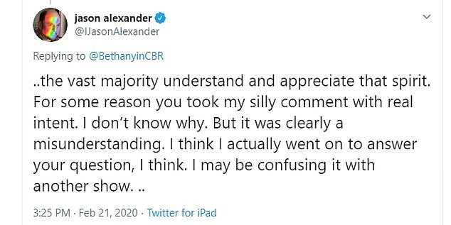 Fã desabafa sobre comportamento do ator Jason Alexander, de Seinfeld (Foto: Twitter)