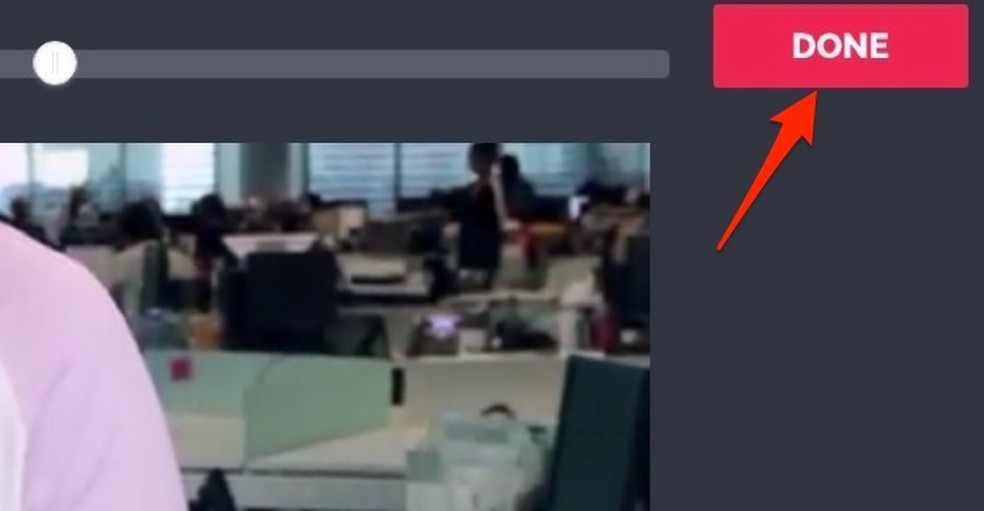 Ação para finalizar a edição de um vídeo com trilha sonora no serviço online Kapwing — Foto: Reprodução/Marvin Costa