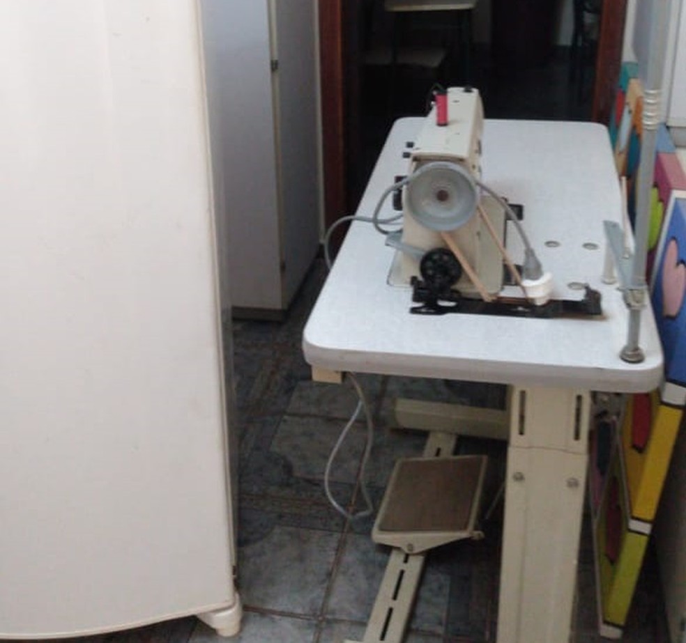 Homem foi preso em flagrante após furtar geladeira e máquina de costura da sede de projeto social em Iperó (SP). — Foto: Guarda Municipal de Iperó
