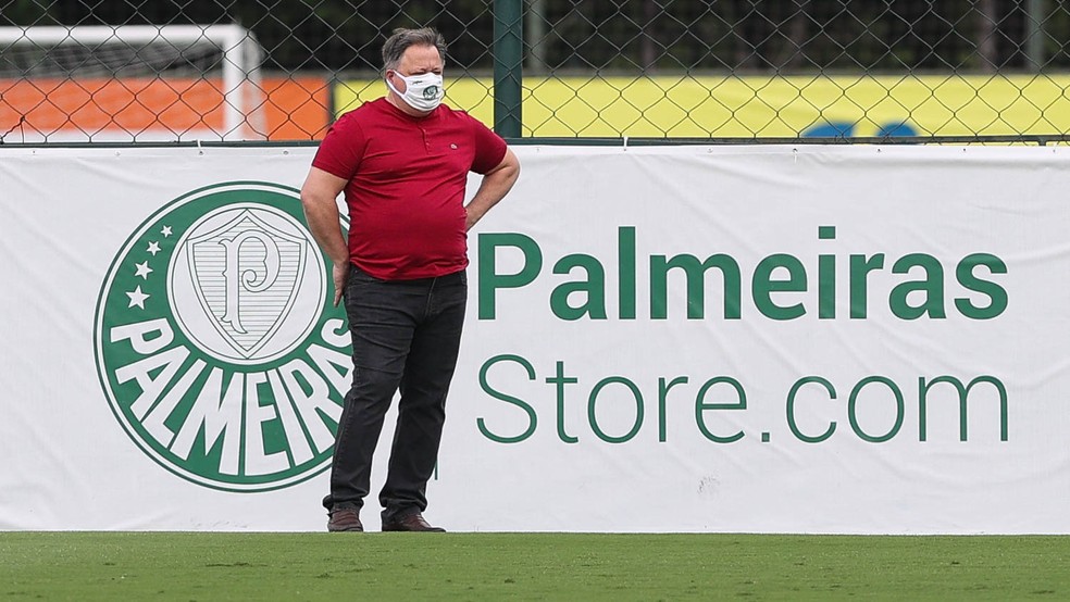 Anderson Barros, diretor do Palmeiras, na Academia de Futebol � Foto: Cesar Greco / Ag. Palmeiras