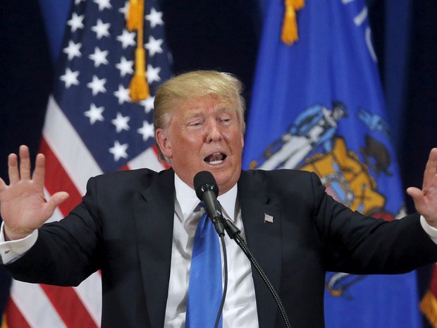 Donald Trump, Pré-candidato presidencial republicano, participou de evento em West Allis, no domingo (3) (Foto: Jim Young/ Reuters)