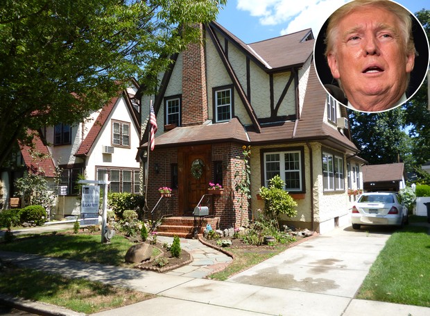 Casa onde Donald Trump cresceu vai ao mercado pela terceira vez desde suas eleições (Foto: People/ Reprodução)
