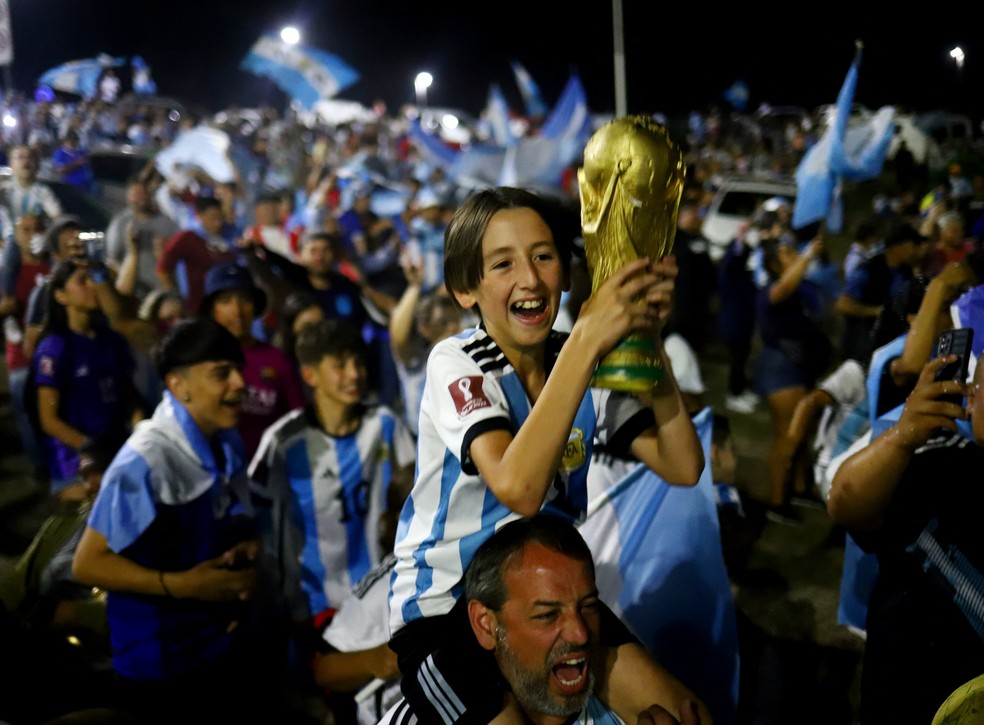 Chegada seleção da Argentina — Foto: Reuters