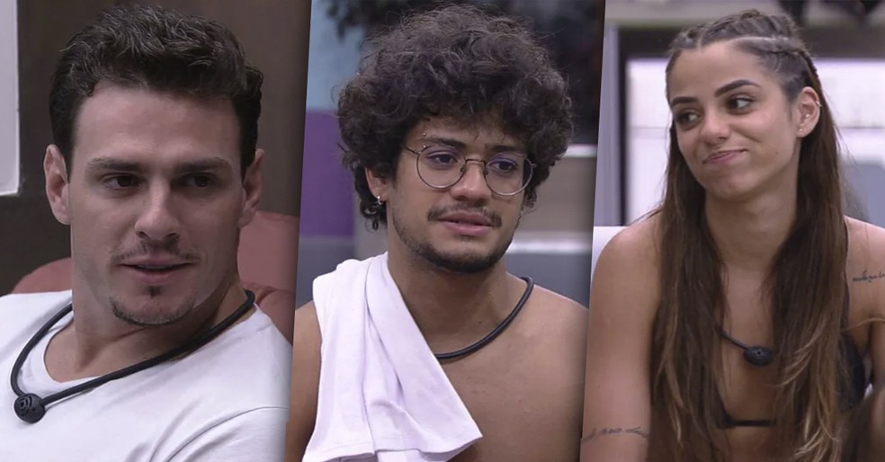Gustavo, Gabriel Santana e Key Alves estão fora da Prova do Líder desta quinta-feira, 23/2 — Foto: Globo