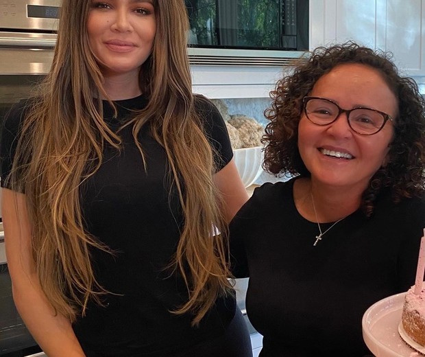 Khloé Kardashian com a babá, Monica Longanbach  (Foto: Reprodução/Instagram)