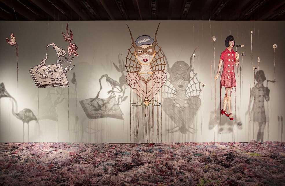 Salão dos Bordados da mostra Circonjecturas, de Rafael Silveira — Foto: Divulgação