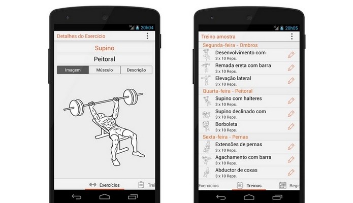 Fitness Point, app para Android e iOS, ajuda a montar séries de exercícios físicos (Foto: Divulgação)
