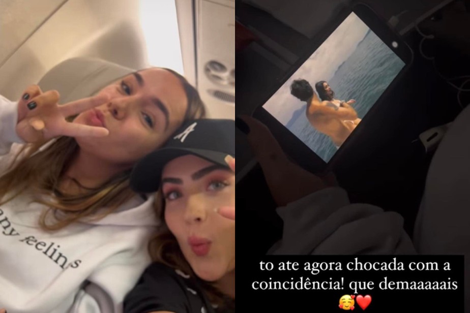 Jade Picon encontra passageira assistindo 'Travessia' em voo para São Paulo