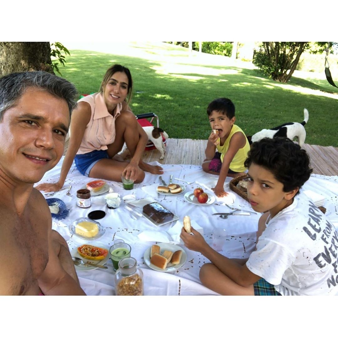 Marcio Garcia com a família (Foto: Instagram/ Reprodução)