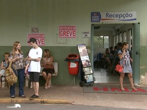 Funcionários do Hospital Municipal aderiram à greve dos servidores, em Americana (Foto: Reprodução / EPTV)