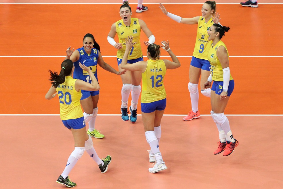 Brasil x Holanda Fase Final Grand Prix  (Foto: Divulgação/FIVB)