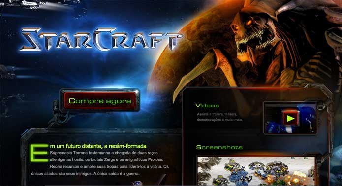 Compre StarCraft no site oficial (Foto: Reprodução/Felipe Vinha)