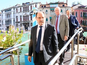 Governador durante viagem a Veneza, na Itália em outubro (Foto: Foto: Luiz Chavez/Palácio Piratini)