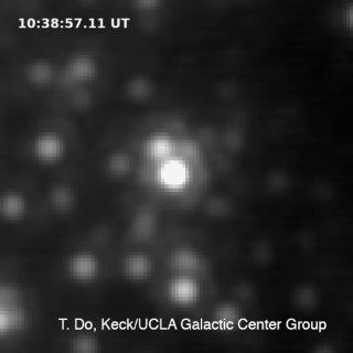 Fenômeno está emitindo mais luz que o normal — e cientistas não sabem por que (Foto: T. Do, Keck/UCLA Galactic Center Group)