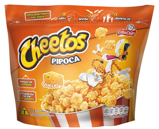 Cheetos Brasil - Chegou a nova pipoca sabor Cheetos Requeijão! Só