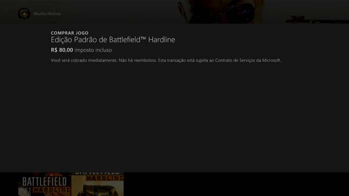 Finalize a compra de Battlefield: Hardline (Foto: Reprodução/Murilo Molina)