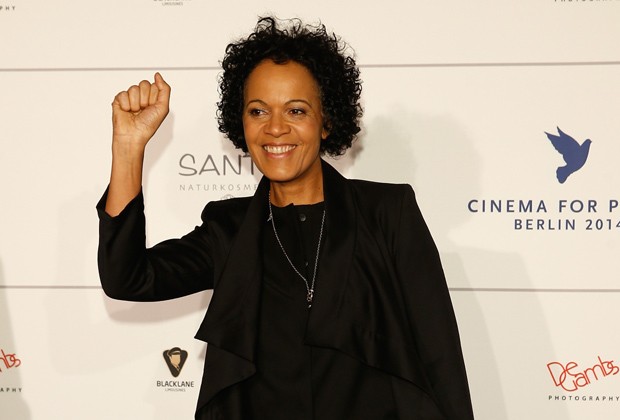 A cineasta durante exibição do documentário no festival Cinema pela Paz, em fevereiro, em Berlim (Foto: Getty Images)