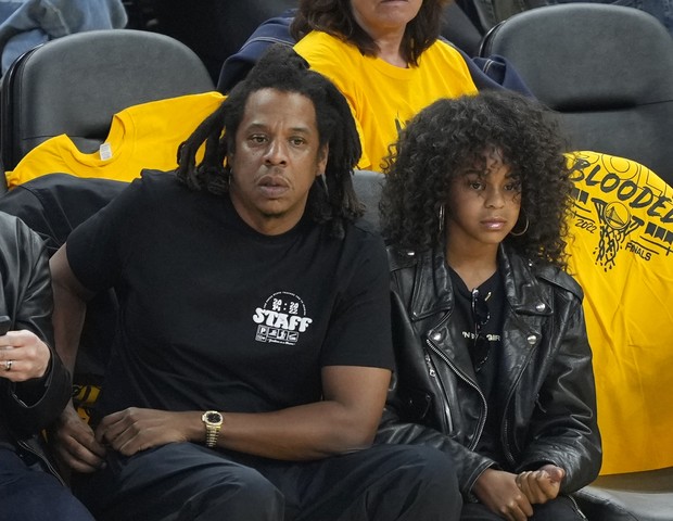 Jay-Z e a filha mais velha, Blue Ivy (Foto: Getty Images)