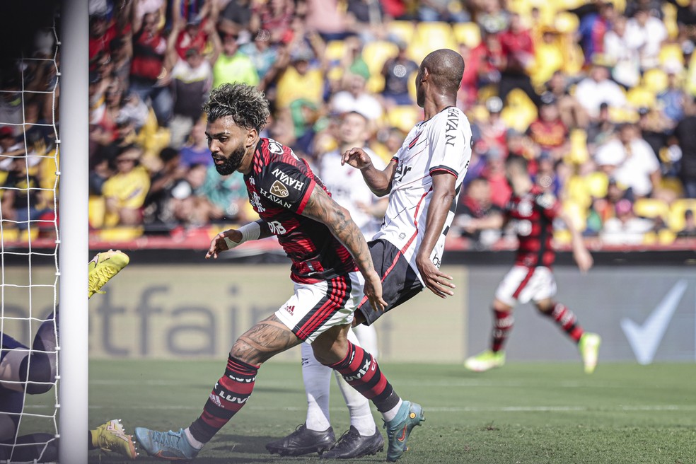 Athletico x Flamengo Gabigol Fernandinho Libertadores — Foto: Staff Images/ CONMEBOL