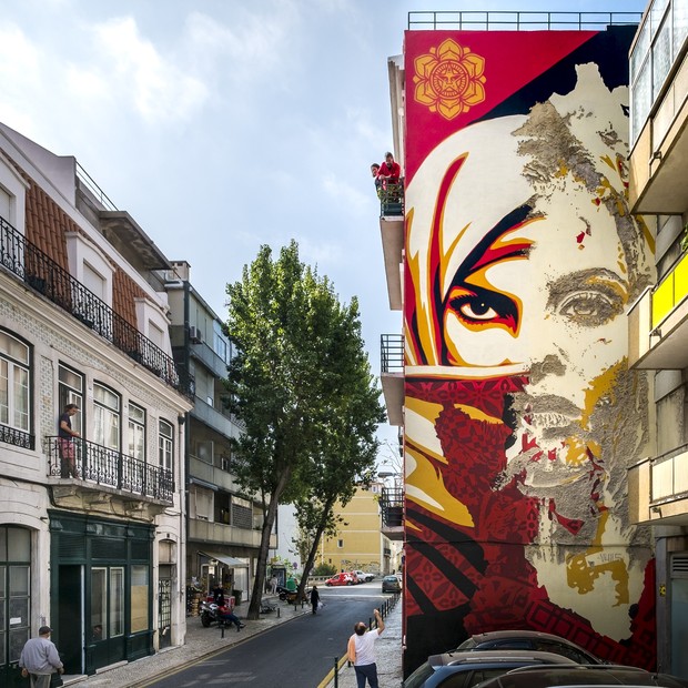 Conheça a nova rota de arte urbana de Lisboa. Obra de Vhils (Foto: Divulgação)
