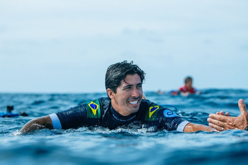 Miguel Pupo surfe Teahupoo — Foto: Beatriz Ryder/World Surf League