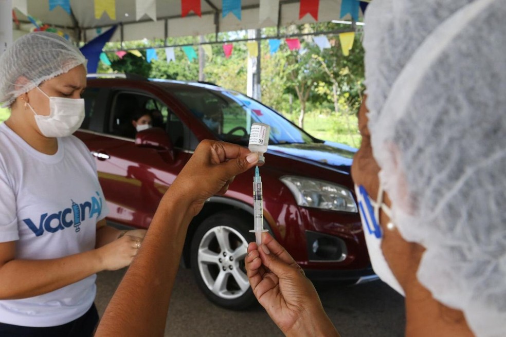 Vacina; Covid-19; Aracaju; drive-thru — Foto: Divulgação/SMS/ Arquivo