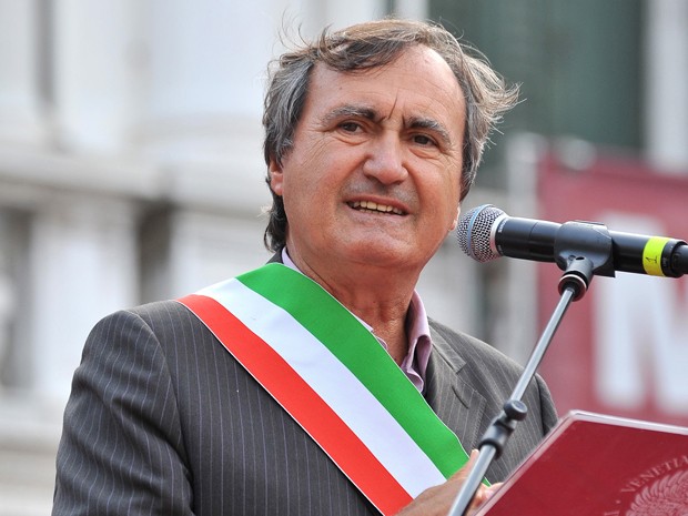 O prefeito de Veneza, Luigi Brugnaro, em foto de 17 de julho (Foto: AP Photo/Luigi Costantini)
