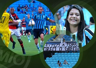 Pacotão Grêmio: protesto, choro de fã, mão boba de Barcos e golaço de Luan