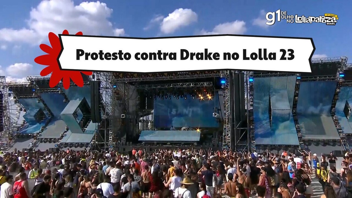 DJ toca música de Drake em palco do Lollapalooza e público reage: 'Vai tomar no c*'