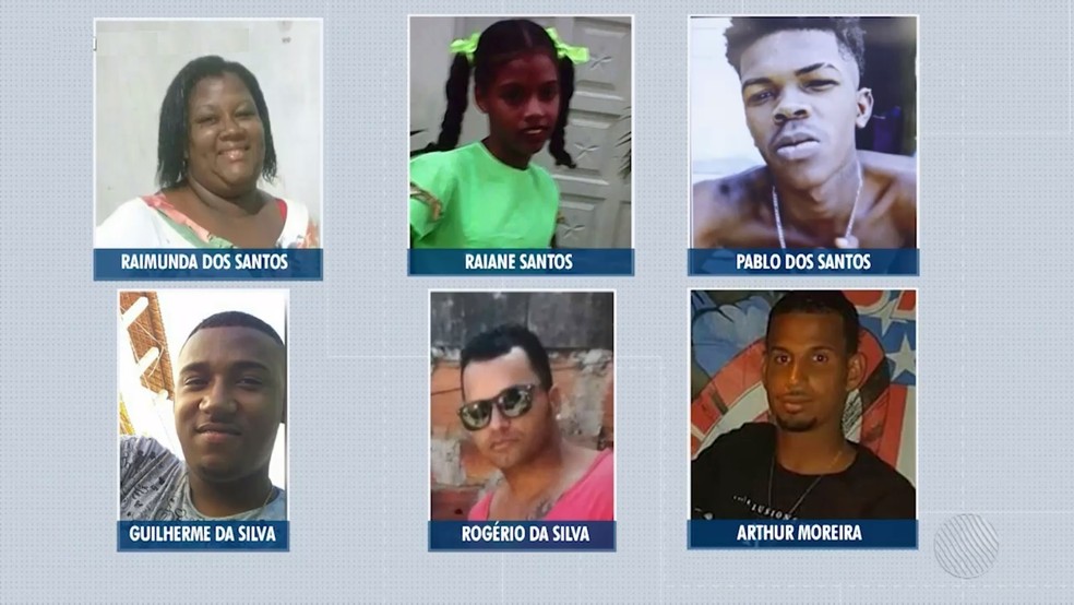 Seis pessoas morreram em chacina em Lauro de Freitas, na Bahia â?? Foto: ReproduÃ§Ã£o/TV Bahia