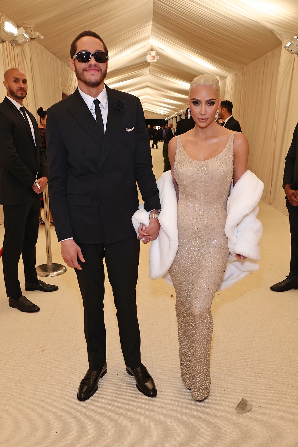 Pete Davidson e Kim Kardashian — Foto: Arturo Holmes/MG22/Getty Images for The Met Museum/Vogue 