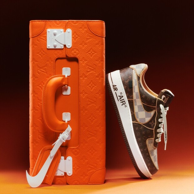Tênis Nike/Louis Vuitton criados por Virgil Abloh vão a leilão (Foto: Divulgação/Sotheby's)