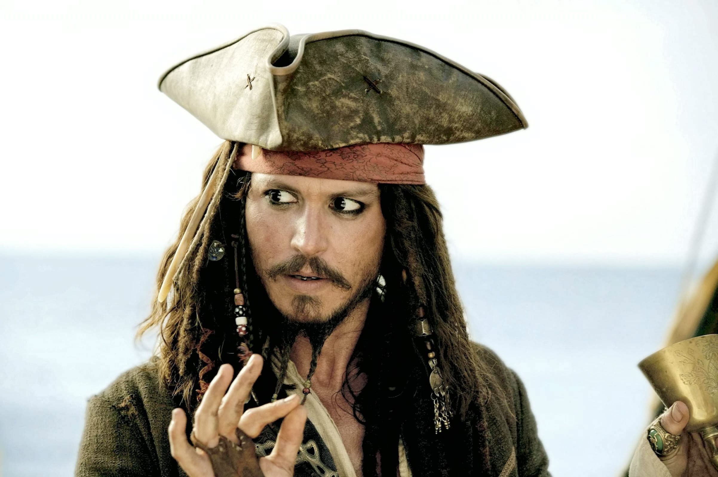 Johnny Deep como Jack Sparrow (Foto: Reprodução)