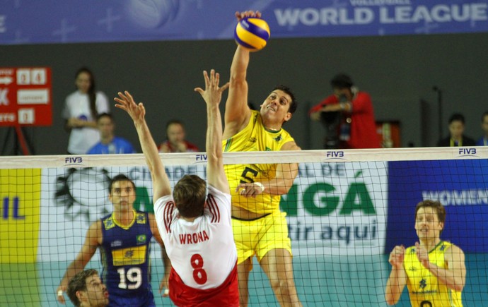 vôlei Brasil x Polônia (Foto: FIVB)