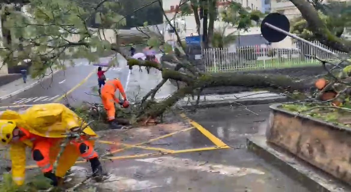 Defesa Civil registra 17 ocorrências por conta da chuva em Juiz de Fora