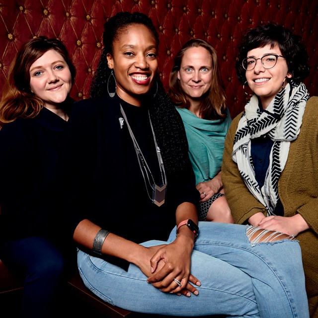 O Zebras Unite nasceu em março de 2017, com a publicação do manifesto do grupo na plataforma Medium. as quatro Da direita para a esquerda, Mara, Aniya, Astrid e Jennifer (Foto: Adrian Hallauer )