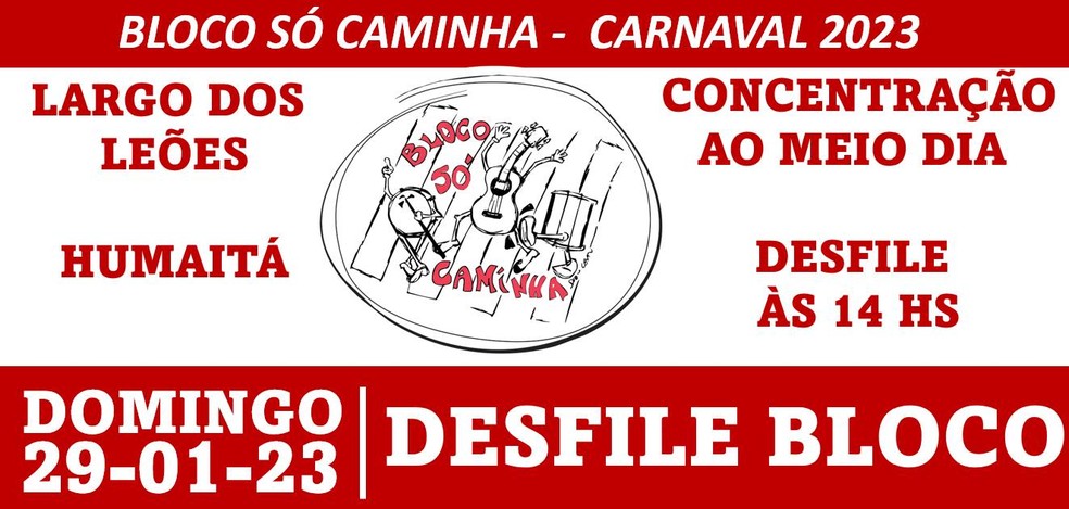 Desfile do bloco S Caminha ocorre neste domingo  Foto: Reproduo