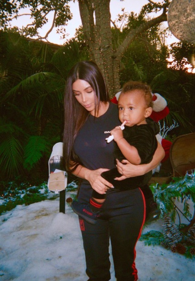Kim Kardashiane Saint West (Foto: Reprodução)