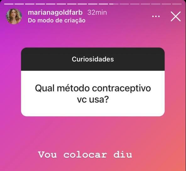 Mariana Goldfarb em conversa com fãs (Foto: Reprodução/ Instagram)