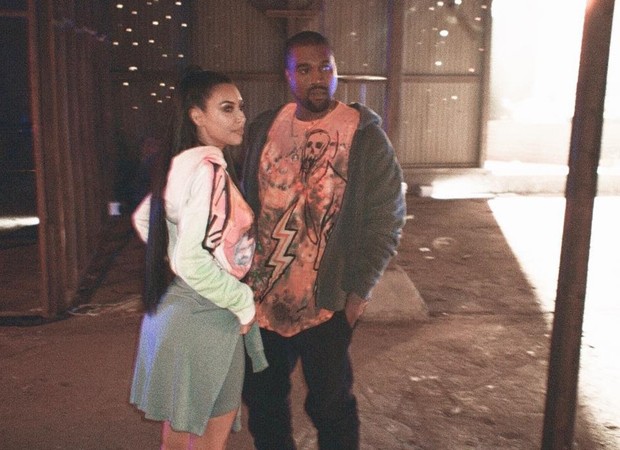 Kim e Kanye (Foto: Reprodução/Instagram)