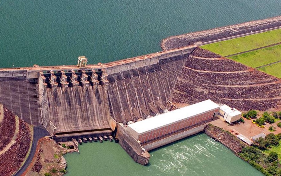 Usina hidrelétrica de Itumbiara — Foto: Reprodução/Furnas