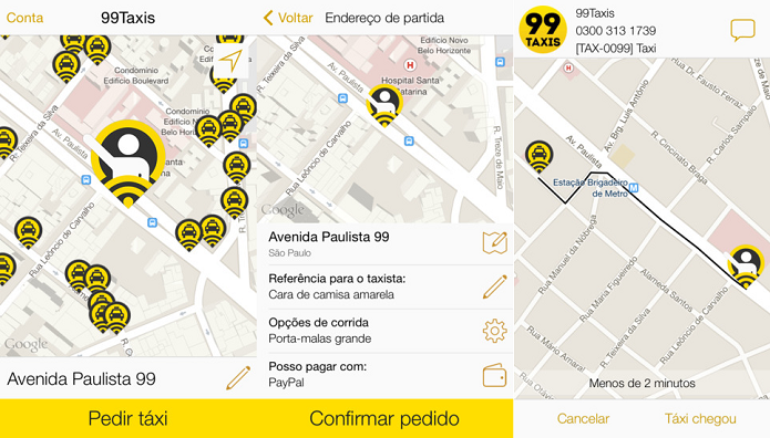 Localize, informe-se e chame um táxi com o 99Taxis (Foto: Divulgação/AppleStore)