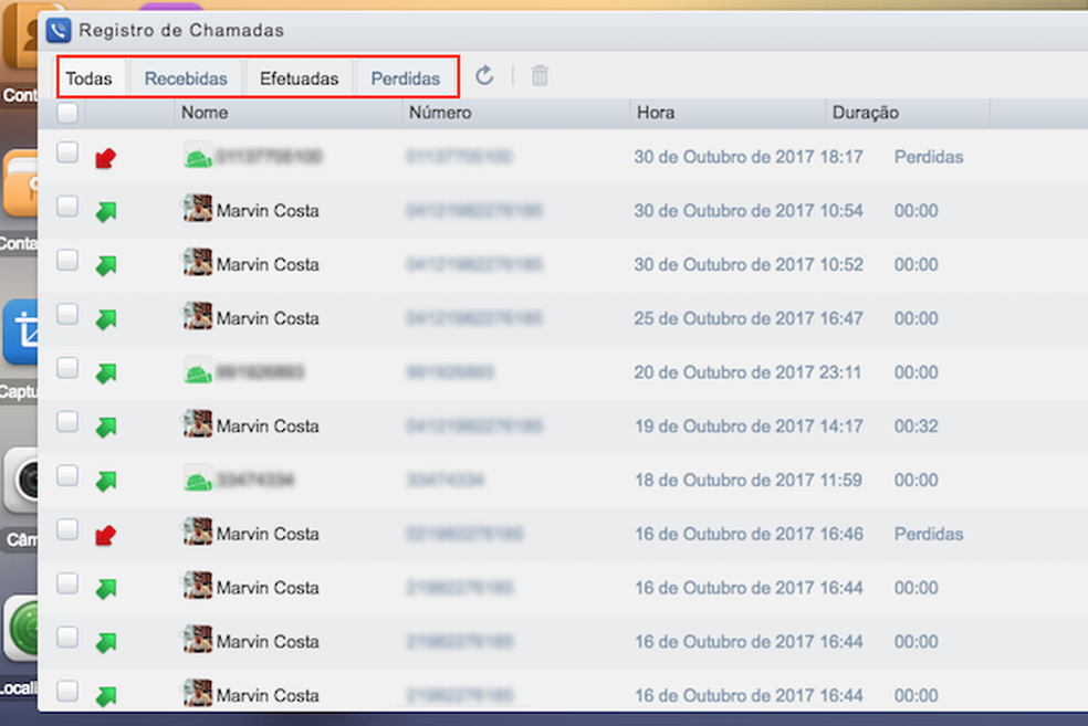 Gerenciamento de chamadas do Android no AirDroid Web (Foto: Reprodução/Marvin Costa)