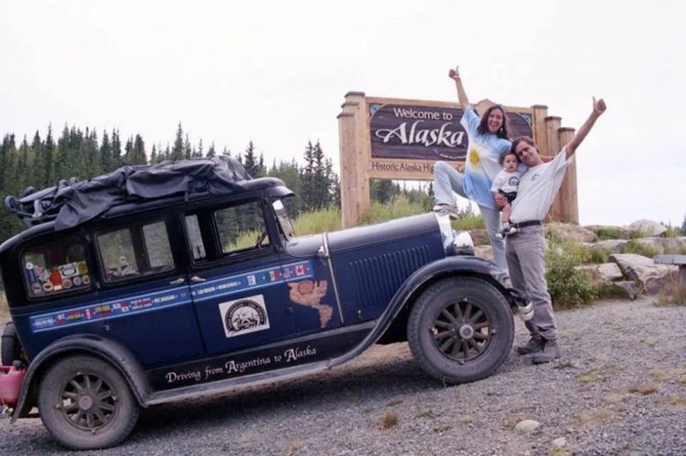 A chegada ao Alasca — Foto: Arquivo Pessoal via BBC