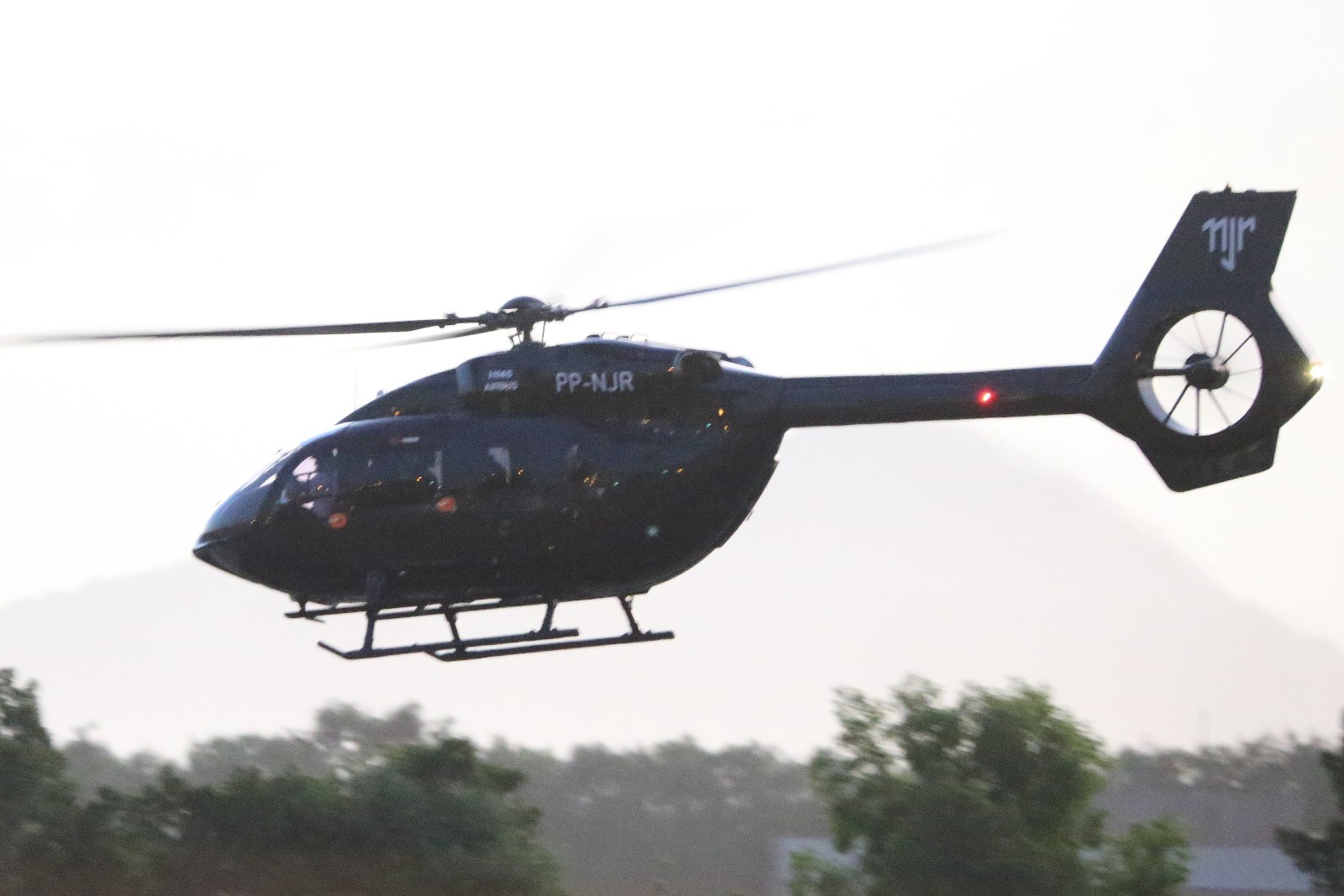 O helicóptero de Neymar (Foto: AgNews / Dilson Silva)